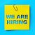 We’re hiring. Vector banner