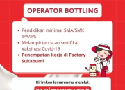 Lowongan Kerja Operator Bottling PT Yakult Indonesia Persada – Factory Sukabumi Jawa Barat (Juli 2025)
