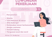 Lowongan Kerja Admin Toko – Subang (Juli 2025) – Lulusan SMA