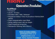 Lowongan Kerja Operator Produksi PT. Fuji Shoko Indonesia – Cikarang, Delta Silicon 6 (Juli 2025)