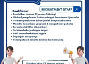 Lowongan Kerja Recruitment Staff IMECOM – Jakarta Selatan & Karawang