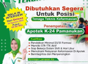 Lowongan kerja Apotek K-24 Pamanukan Subang