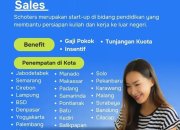 Lowongan Kerja Sales Schoters by Ruangguru – Tersedia di Seluruh Indonesia Termasuk Purwakarta
