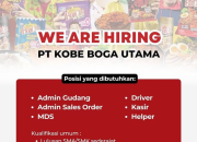 Lowongan Kerja PT Kobe Boga Utama Agustus 2025 – Banyak Posisi Tersedia untuk Lulusan SMA/SMK!