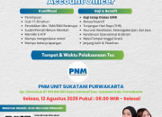 Lowongan kerja Account Officer di PNM Unit Sukatani Purwakarta