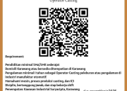 Lowongan Kerja Operator Casting PT Hadico Persada di Karawang