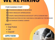 Lowongan Kerja Purchasing Staff di PT Wijaya Tunggal Perkasa Sejahtera, Subang