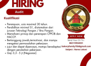 Lowongan Kerja Audit (Teknologi Pangan) di PT Indonesia Bakery Family (AOKA), Bandung