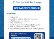 Loker Operator Produksi di PT Panasonic Gobel Energy (Cibitung, Bekasi)