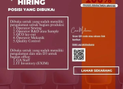 Lowongan Kerja PT Pungkook Indonesia One Subang untuk Bagian Produksi dan Kantor