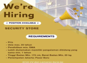 Loker Security Store PT Hartadinata Abadi Tbk di Jakarta Pusat