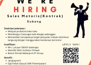 Lowongan Kerja Sales Motoris di PT Arta Boga Cemerlang Subang