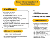 Lowongan Kerja Beauty Advisor (BA) Jabodetabek PRADIPTA ADHI CIPTA (Gaji UMR 2025 + Insentif)