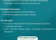 Lowongan Kerja PT TKG Taekwang Indonesia 2025 Penempatan Subang