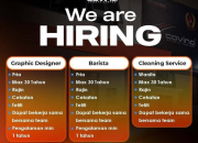 Loker Terbaru Graphic Designer, Barista, dan Cleaning Service di Covina Sports Center Cimahi