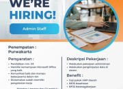 Loker Admin Staff Kobus Smart Service Terbaru di Purwakarta (Gaji UMP)