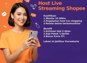 Loker Host Live Streaming Shopee Hostar Terbaru di Jatiluhur, Purwakarta