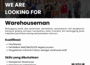 Loker Warehouseman (Petugas Gudang) Kawan Lama Group Terbaru 2025
