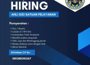 Lowongan Kerja Ahli Gizi Satuan Pelayanan di Bungursari, Purwakarta