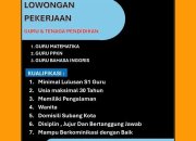 Lowongan Guru Matematika, PPKN, dan Bahasa Inggris di Yayasan Adhigana Bhakti Nagari, Subang