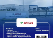 Lowongan Kerja Operator Warehouse – PT Matsuo Precision Indonesia Penempatan Bekasi