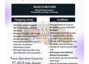 Loker Sales Motoris PT SBCR Cirebon 2025: Penempatan Purwakarta, Subang, Karawang (Gaji Kompetitif)
