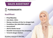 Lowongan Kerja Sales Assistant Hijabcity Purwakarta (Loker Fashion Muslim SMA 2025)