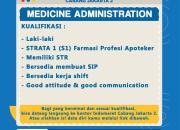 Loker Medicine Administration PT Indomarco Prismatama (Indomaret Group) Cabang Jakarta 2 Terbaru 2025