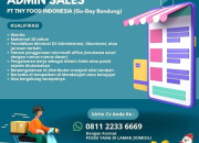 Lowongan Kerja PT TNY Food Indonesia (Go-Day) 2025: Motoris, Admin Sales, & Finance Staff di Bandung