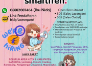 Lowongan Kerja Sales Lapangan & Sales Outlet Smartfren (XLSmart) Jawa Barat Terbaru 2025