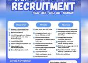 Lowongan Kerja Yayasan Abdurrahman Berkah Indonesia (SPPG Kaliabang) di Bekasi: Head Chef, Ahli Gizi, dan Akuntan 2025