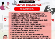 Peluang Karir Inklusif: Lowongan Staff/Operator PT SUAI untuk Penyandang Disabilitas