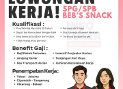 Lowongan Kerja SPG/SPB BEB’S Snack di PT. BEB’S Trend Indonesia – Jabodetabekkar