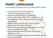 Lowongan Kerja Front Liner / Kasir Grin Dental Group Terbaru 2025