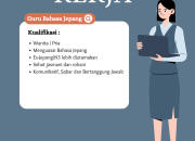 Lowongan Kerja Guru Bahasa Jepang LPK Majime Foundation Jawa Barat