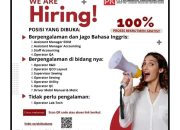 Loker Besar-besaran PT Pungkook Indonesia One Subang (20+ Posisi Berbagai Level) SMA/SMK (Fresh Graduate Welcome)
