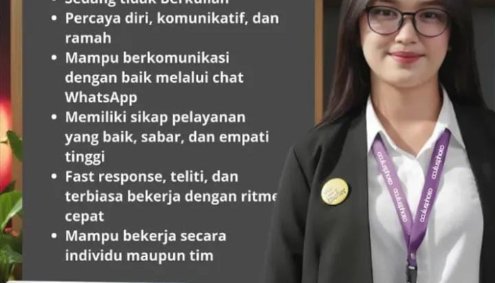 Kesempatan Emas! Lowongan Kerja Customer Service yang Komunikatif dan Profesional (SMA/SMK Sederajat)