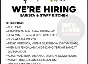 Lowongan Kerja Barista & Staff Kitchen Kopitia  Terbaru 2025 – Terbuka untuk Fresh Graduate
