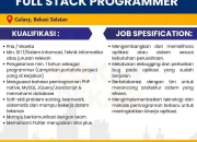 Lowongan Kerja Full Stack Programmer stevsoft Terbaru 2025