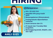 Lowongan Kerja Rayhan Hospital 2025: Tenaga Teknis Farmasi, Ahli Gizi, Pramumasak, & IPSRS –  SMA/SMK
