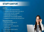 Lowongan Kerja Staff Kantor BPR Jelita Arta Terbaru 2025