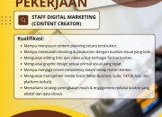 Lowongan Kerja Staff Digital Marketing Content Creator Yayasan Sekita 2025