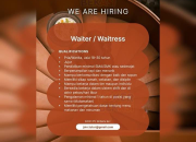 Lowongan Kerja Waiter / Waitress Cafe Tutur Rawalumbu 2025