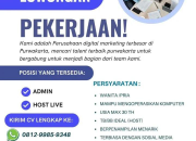 Lowongan Kerja Admin & Host Live di Sinergy Creative House Purwakarta – Karir Digital Marketing 2025
