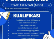 Lowongan Kerja Staff Akuntan (MBG) di SPPG Wanayasa Purwakarta Terbaru 2025