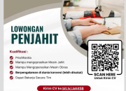 Lowongan Kerja Penjahit Souvenir Bag Bandung Terbaru 2025