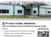 Lowongan Kerja Operator Finishing di PT Pesat Global Indonesia Subang Terbaru 2025