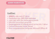 Lulusan SMK Segera Daftar! Lowongan Kerja Admin Warehouse Jims Honey – Marunda Centre Bekasi