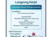 Lowongan Kerja Pekerja Laundry Sukabumi Terbaru 2025: Syarat Mudah Langsung Kerja!