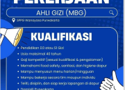 Lowongan Kerja Ahli Gizi (MBG) SPPG Wanayasa Purwakarta 2026
